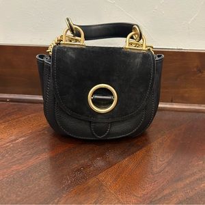 Michael Kors mini purse suede flap crossbody